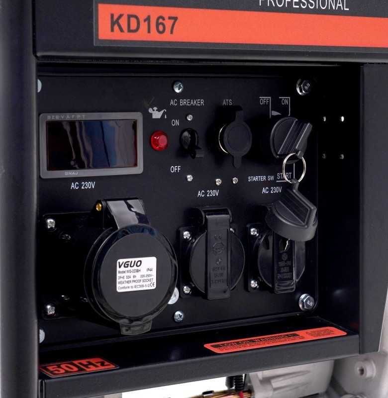 Дизельний генератор Kraft&Dele KD167 (6 кВт)