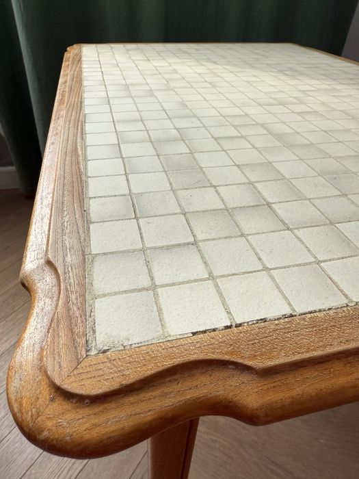 Stolik kawowy drewniany 51x76 retro PRL century modern