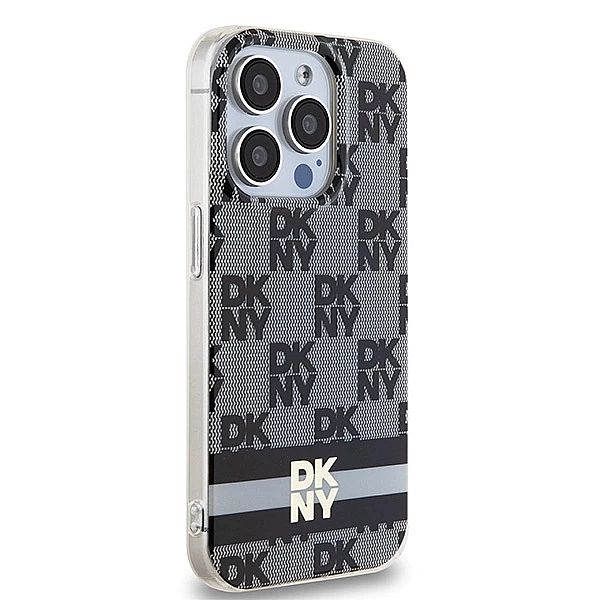 Etui DKNY IML Checkered Mono Pattern & Printed Stripes MagSafe na iPho