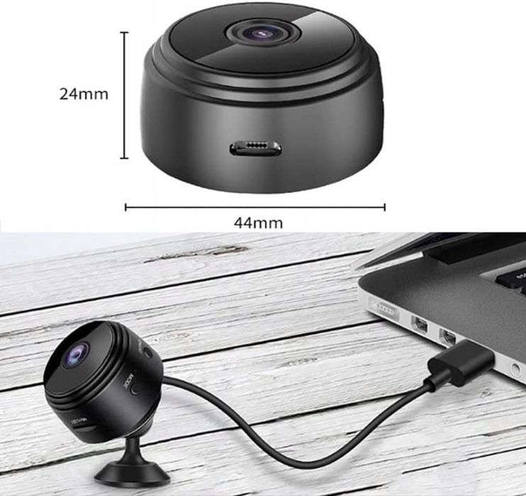 Mini ukryta kamera niania camera wifi