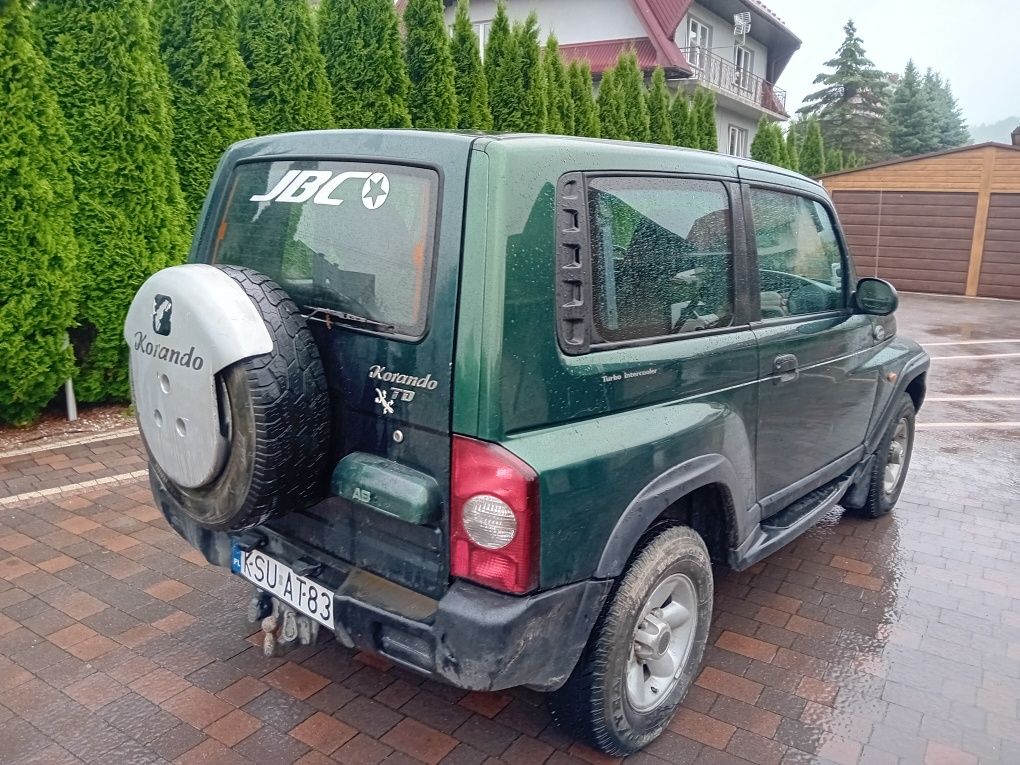 Daewoo korando 2.9tdi 4x2 4x4 reduktor klima hak zdrowy 2002r
