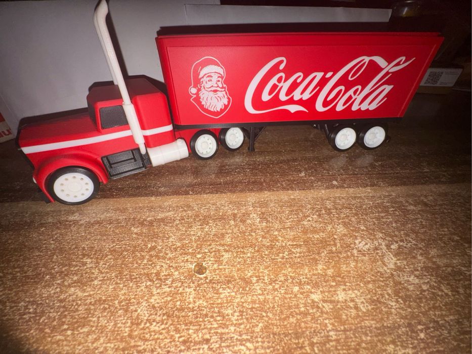 Coca Cola різдвяна машина тягач,новорічний подарунок,адвент фура кола