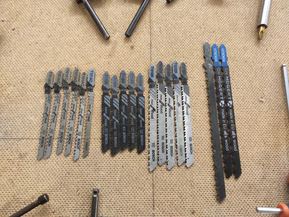 Пилочка для лобзика Bosch, Hogert, Анкера-Турбо Hilti, Болт нерж Wurth