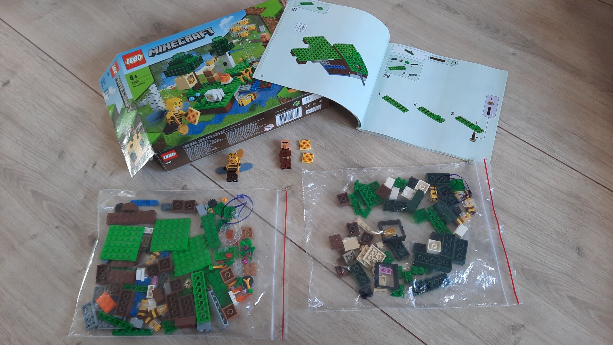 Klocki lego minecraft pasieka 21165