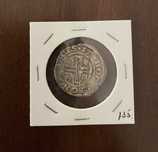Tostão (100 réis) prata - Escudo Solto - Porto PPPPP - D. João IV