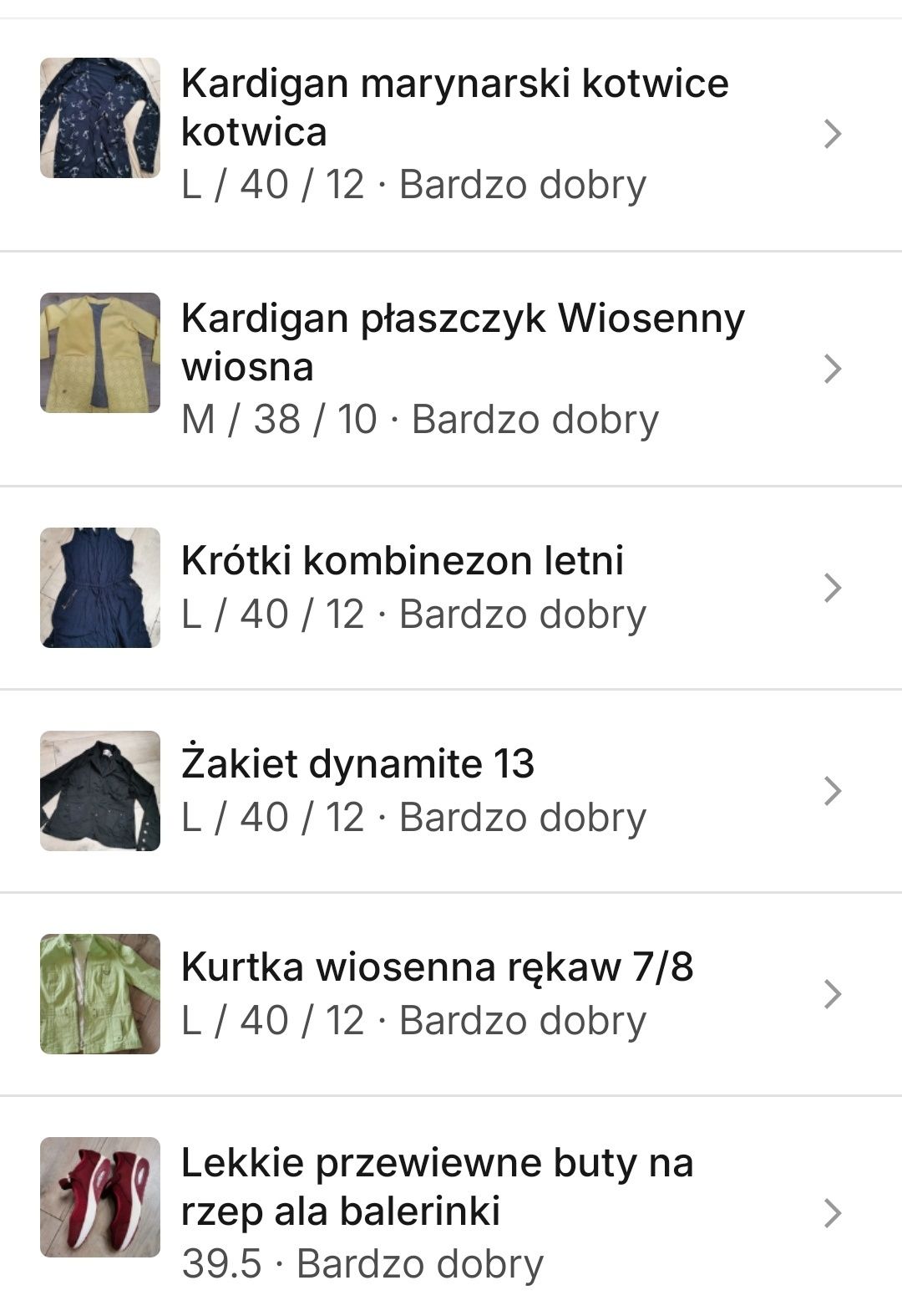 Zestaw ubrań damskich