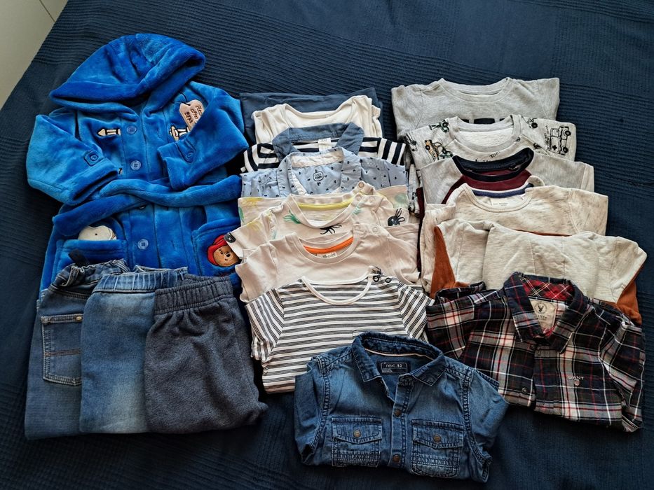 Zestaw jesiennych ubranek dla chłopca 86-92