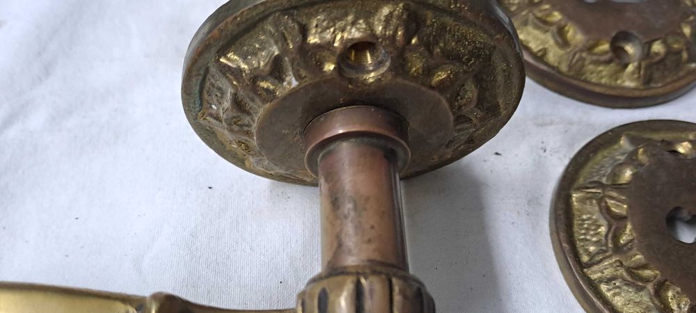 Klamki mosiezne  używane