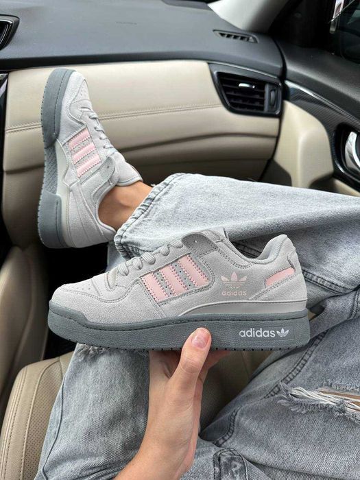 Кросівки Adidas Forum Low Grey Pink premium