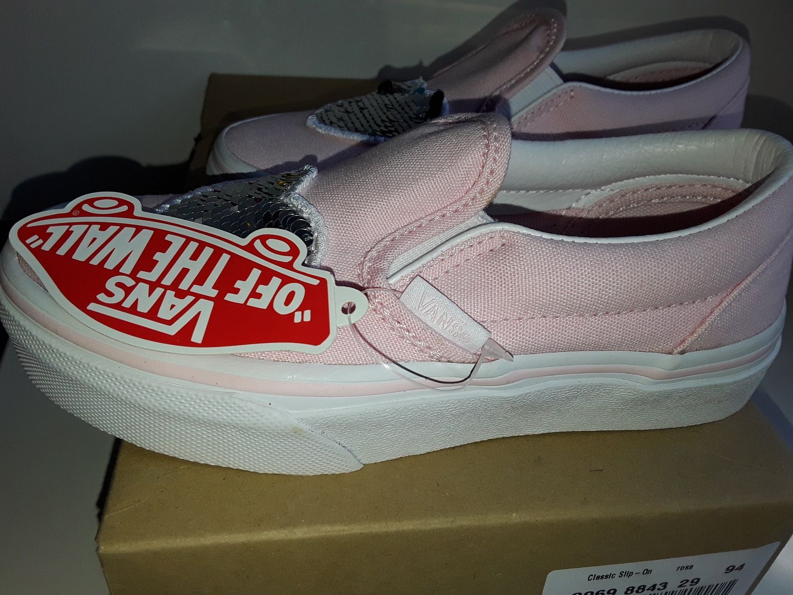 Новые детские кеды для девочек Vans Classic Slip-On 28p. оригинал