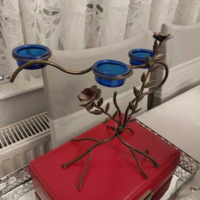 Dwa świeczniki tealight