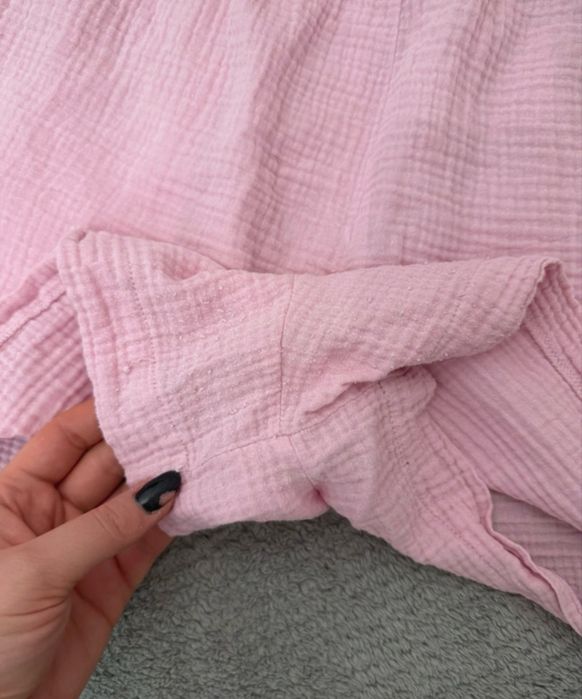 Komplet muślinowy różowy