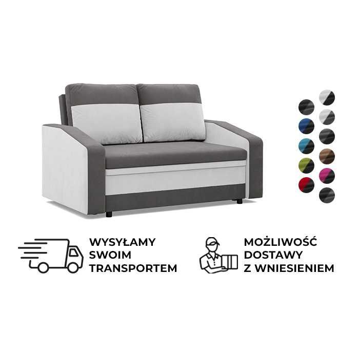 Sofa 2-osobowa z Funkcją Spania Pojemnik na pościel Orion TRANSPORT