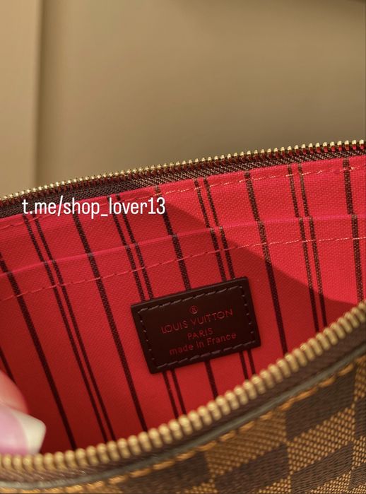 Сумка шоппер LV Louis Vuitton Neverfull MM преміум
