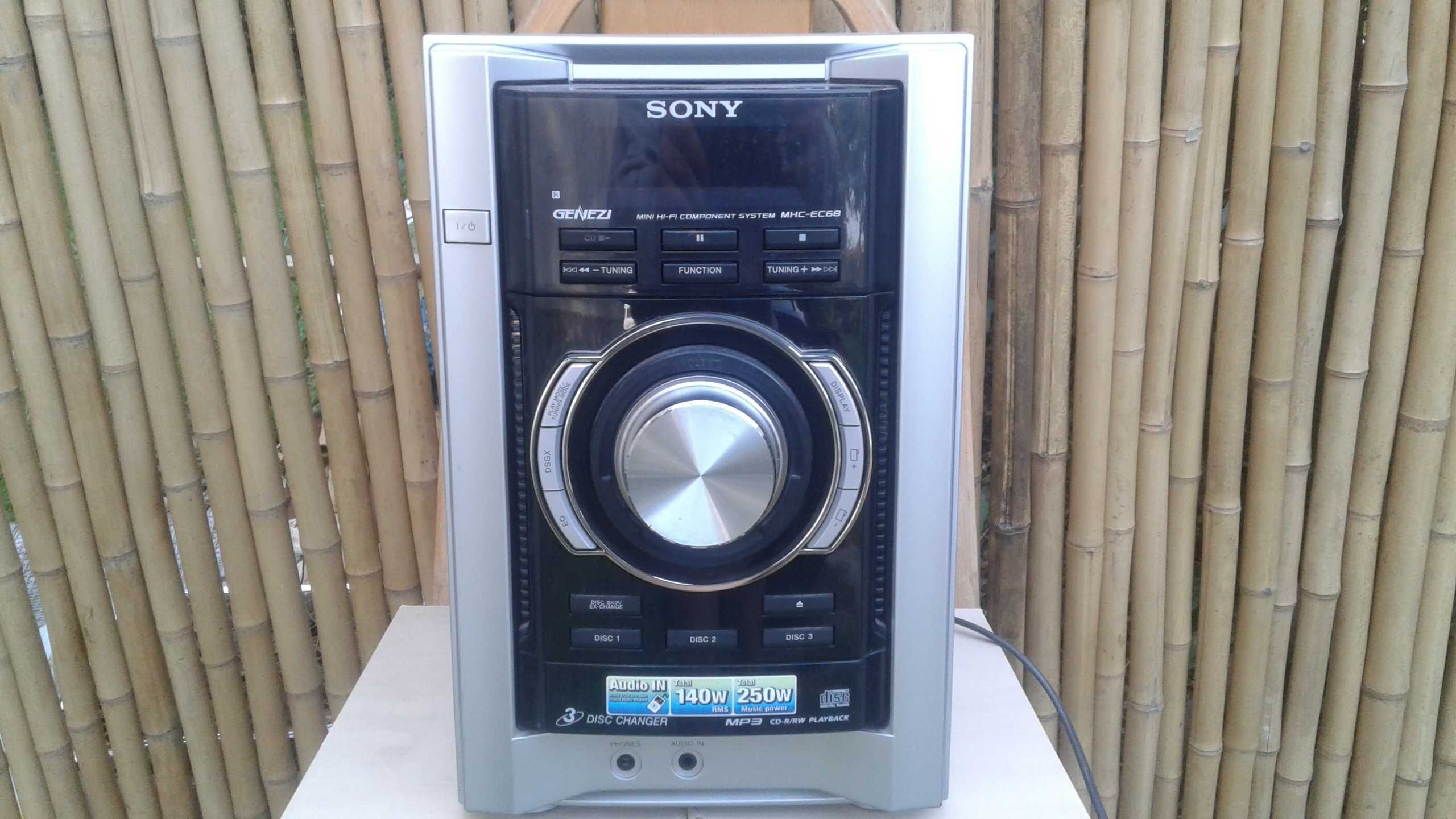 Mini wieża Sony MHC-EC68 Super Jakość dźwięku Transport