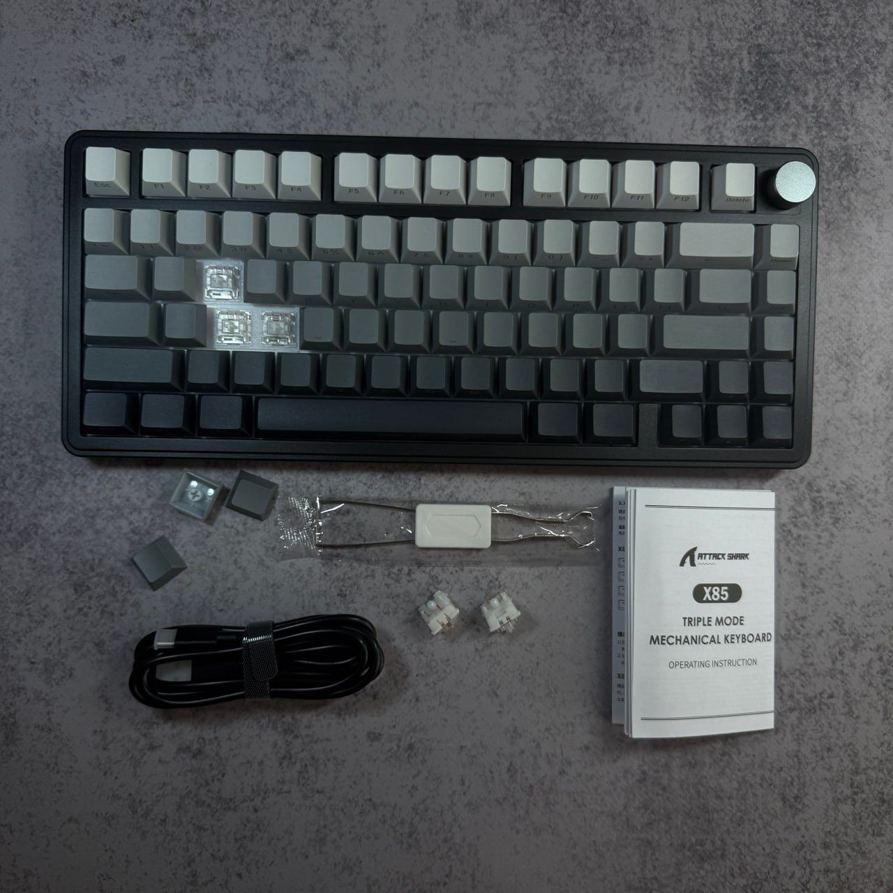 Бездротова клавіатура attack shark x85 / Механічна, Атак шарк