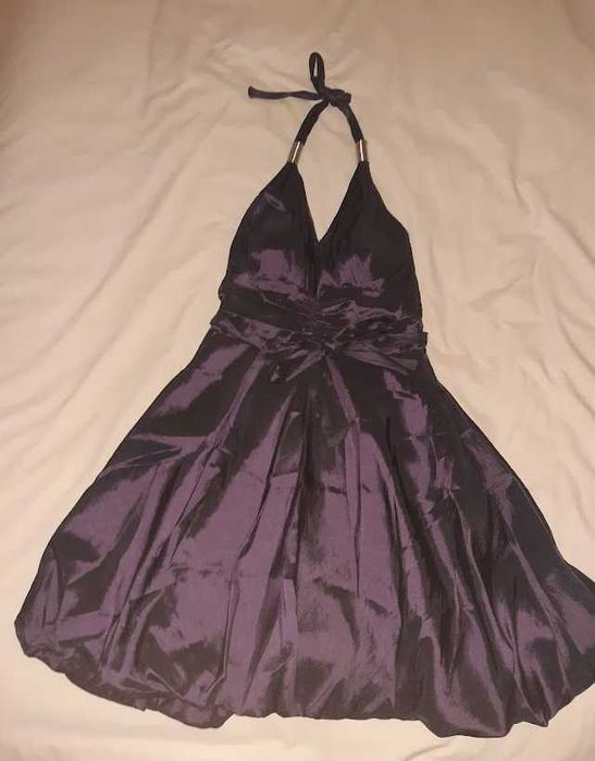 Vestido curto c/ laço