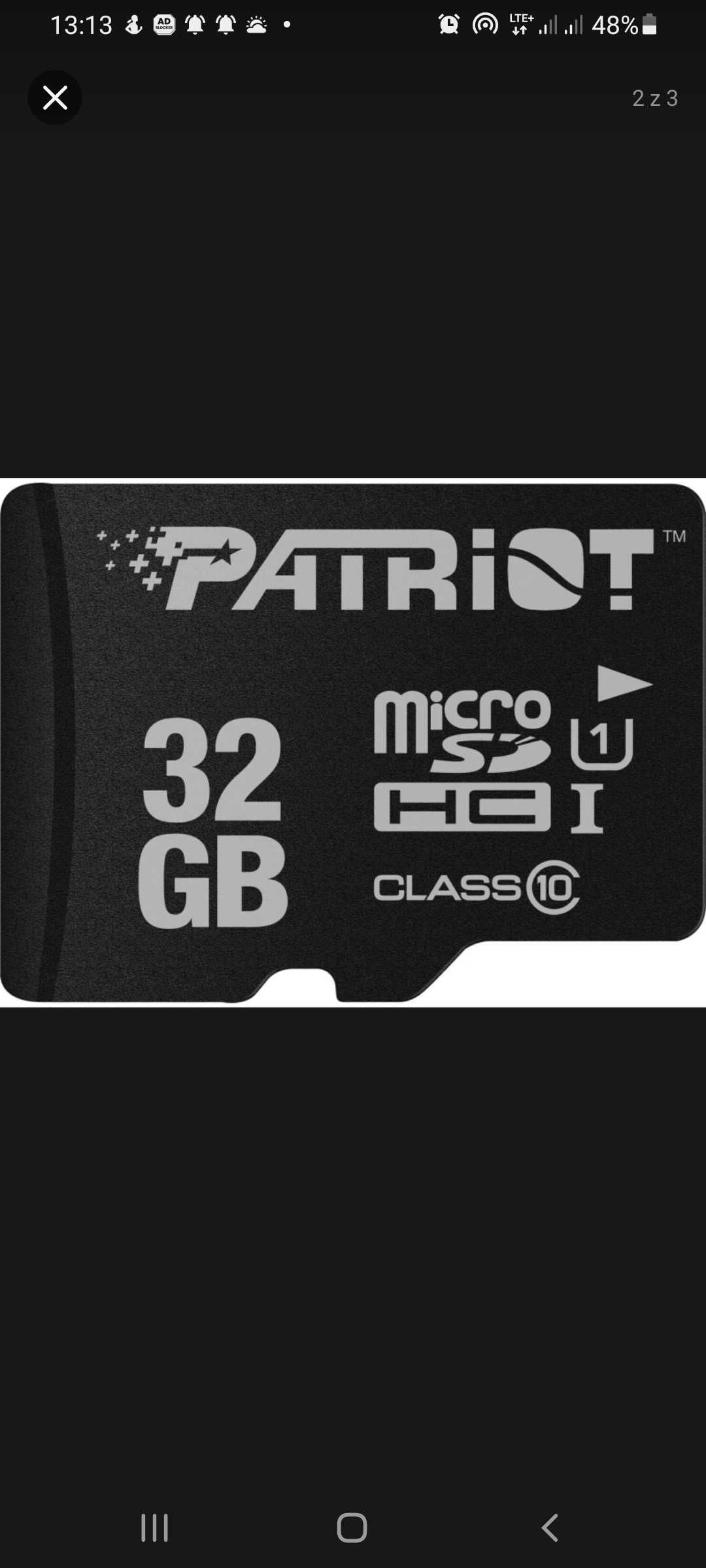 Patriot 32GB microSDHC LX Series 80Mb/s