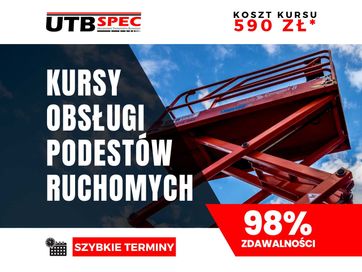 Kurs szkolenie UDT na podest ruchomy zwyżkę podnośnik koszowy Egzamin