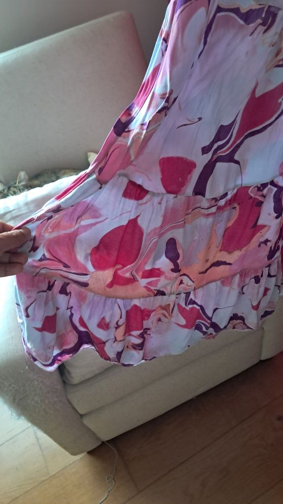 Vestido XL de algodão multicolor em muito bom estado