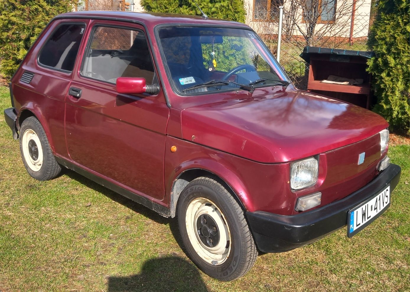 Fiat 126p 1997r wiśniowy