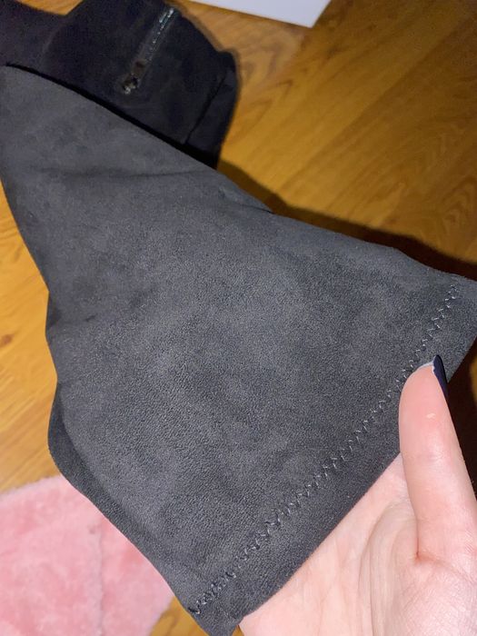 Ботфорди замш чулками