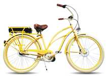 Rower ELEKTRYCZNY ebike miejski 26 / 28 beach Cruiser RoyalBi damski