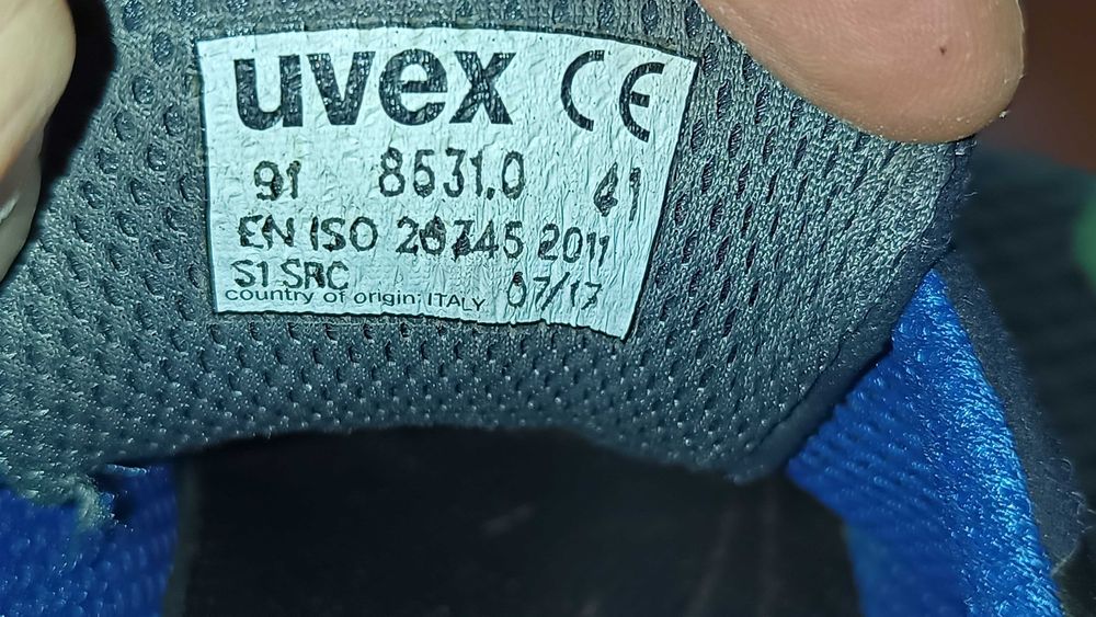 Buty robocze UVEX 1 S1 SRC r.41 stan bardzo dobry
