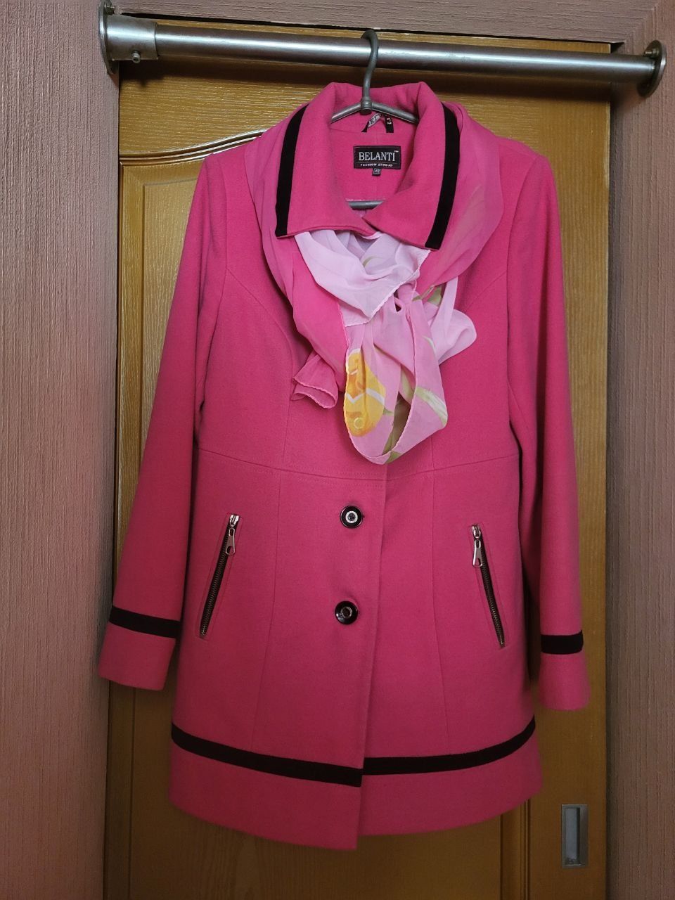 Кашемировое пальто на размер 46, 48 или 50, кардиган, куртка