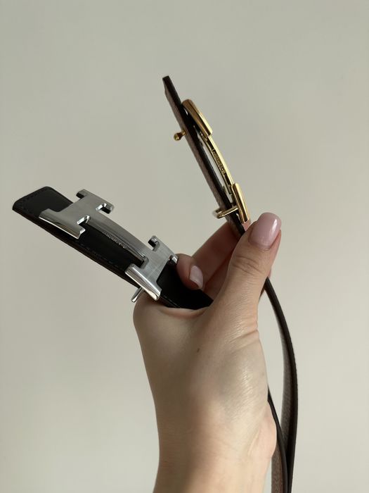 Pasek H 3.2 cm skora naturalna.