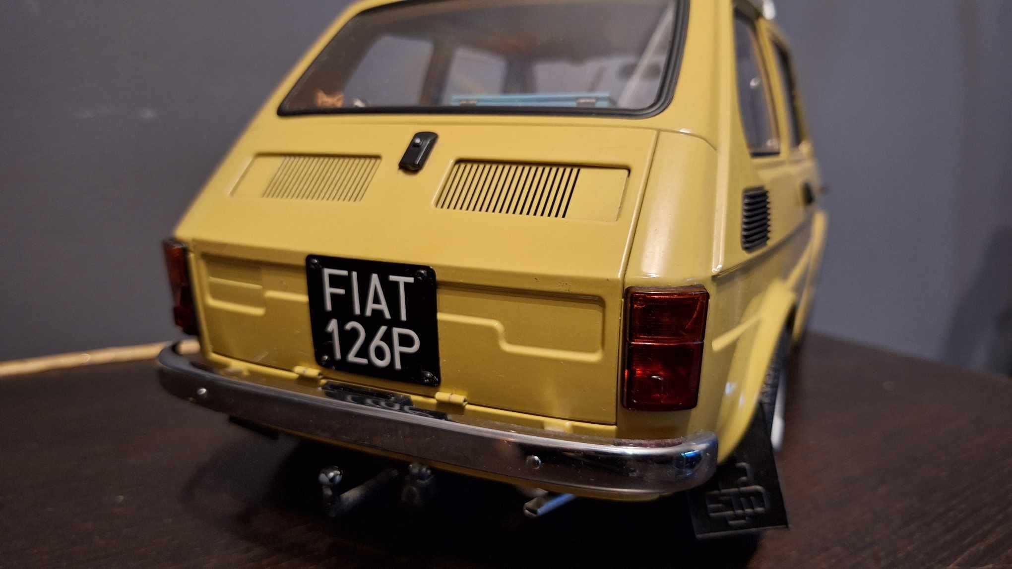 Model Fiat 126 z przyczepką 1:8 DeAgostini