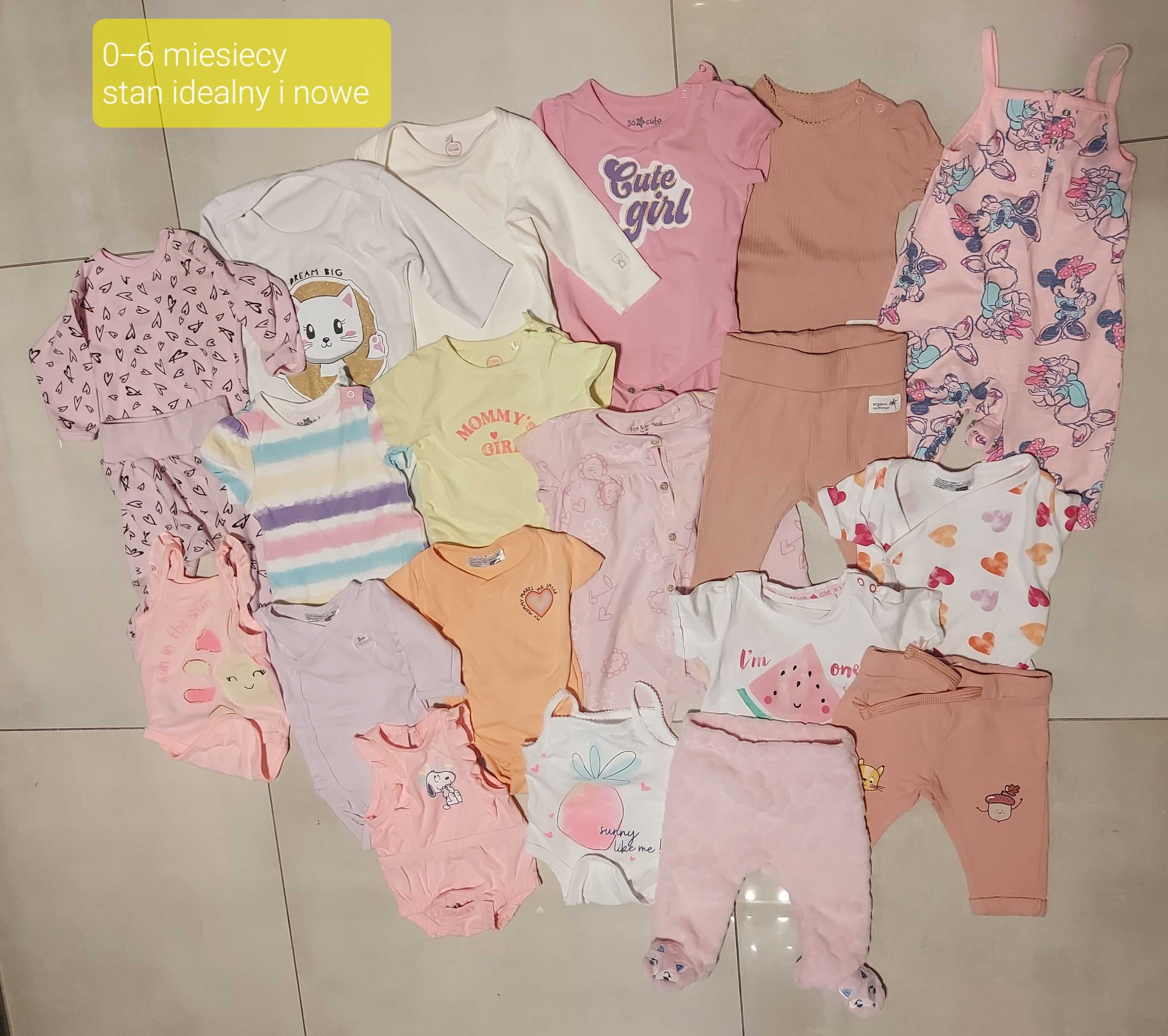 Mega paka stan idealny/nowe 0-6 miesiecy wiosna lato