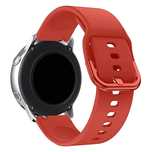 Silicone Strap TYS opaska do smartwatcha zegarka uniwersalna 20mm czer