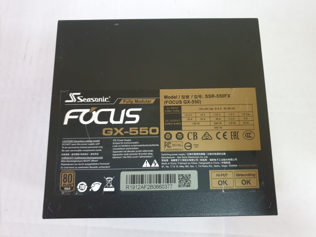 Seasonic Focus 550 Gold (SSR-550FX)