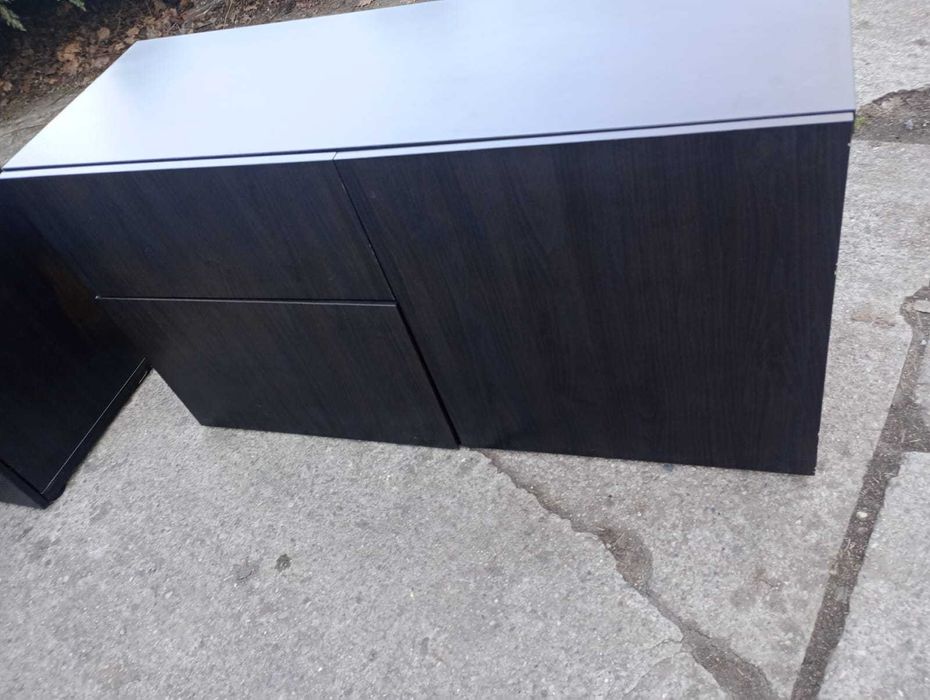 Komoda czarny-brąz IKEA BESTA komody regały  120x42x65 cm