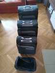Zestaw walizek TRAVELITE VIA szary czarny L/M/S + Torba Pokładowa