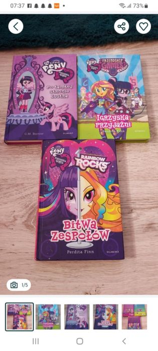 Książki my little pony equestria girls i nadz ostatni dzień