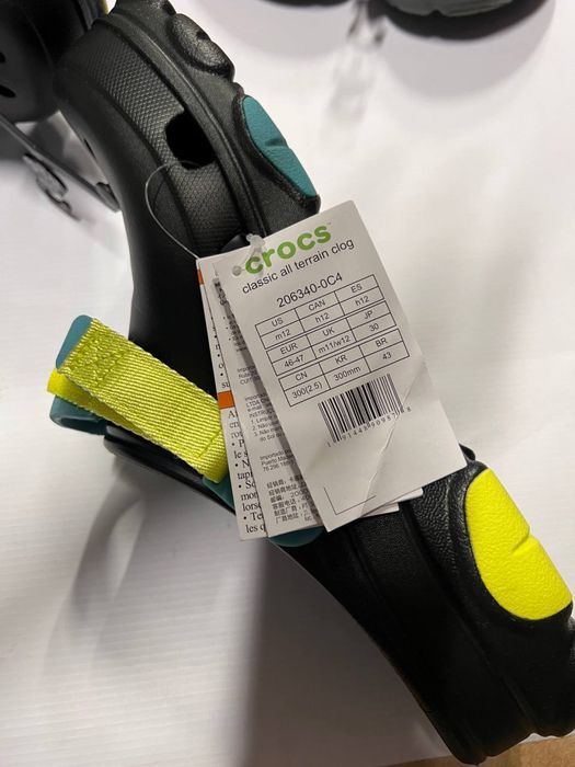 Літні крокси сандалі Crocs шлопанці оригінал чоловічі чорні туристичні