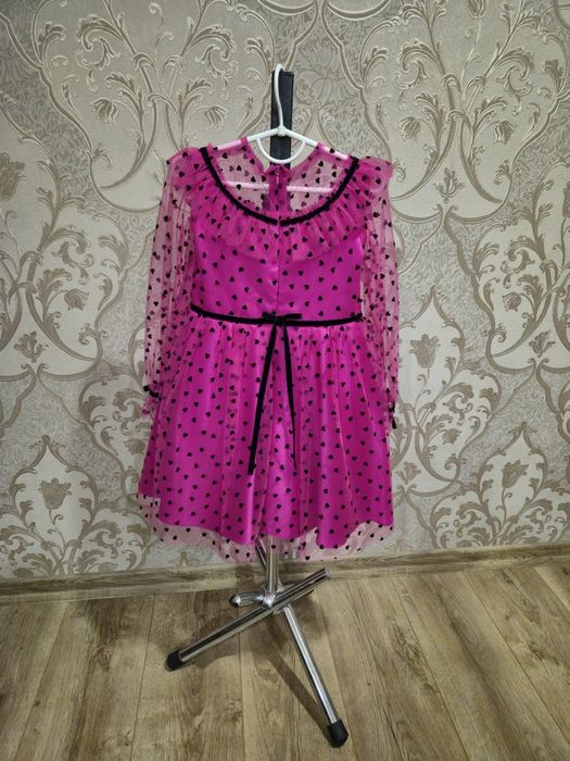 Святкова  сукня,110-116,нарядное плаття для дівчинки, рожева дитяча су