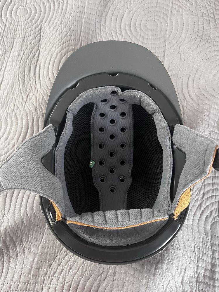Kask jeździecki fouganza 520 szaro-brązowy S/54