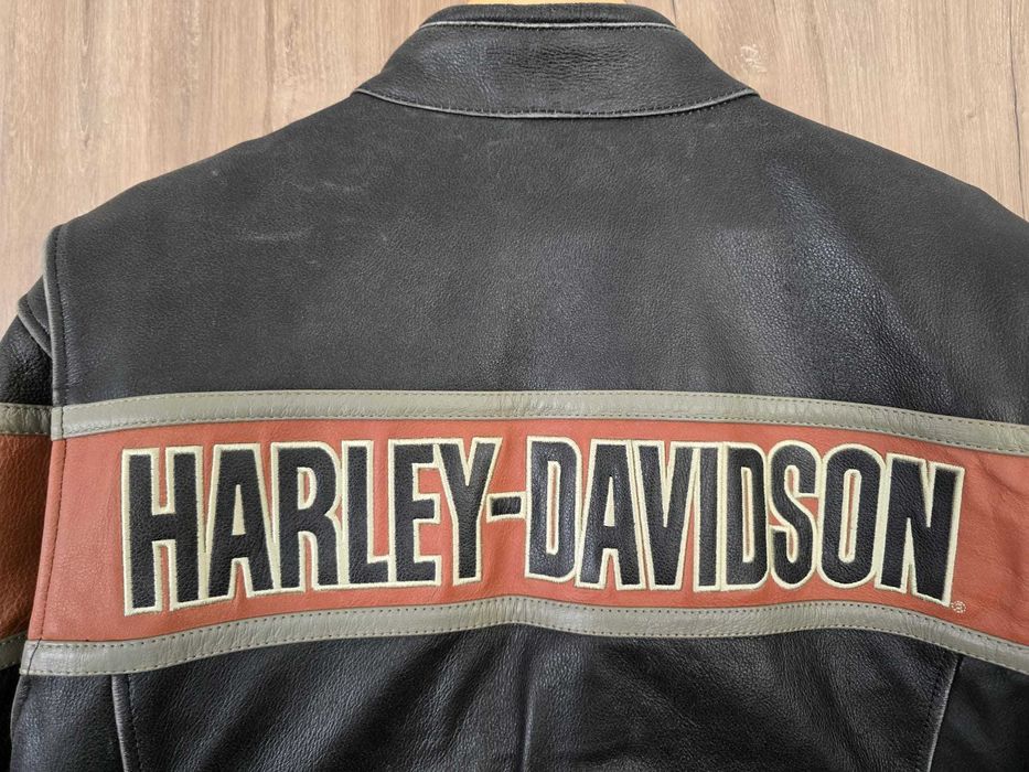 Casaco de couro Harley Davidson novo em folha, tamanho XL para homem