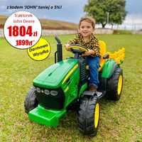 PROMO! JOHN DEERE Ground Force traktorek na akumulator dla dzieci