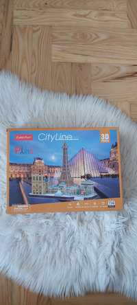 Puzzle city line 3d paris paryż makieta 114 cubicfun