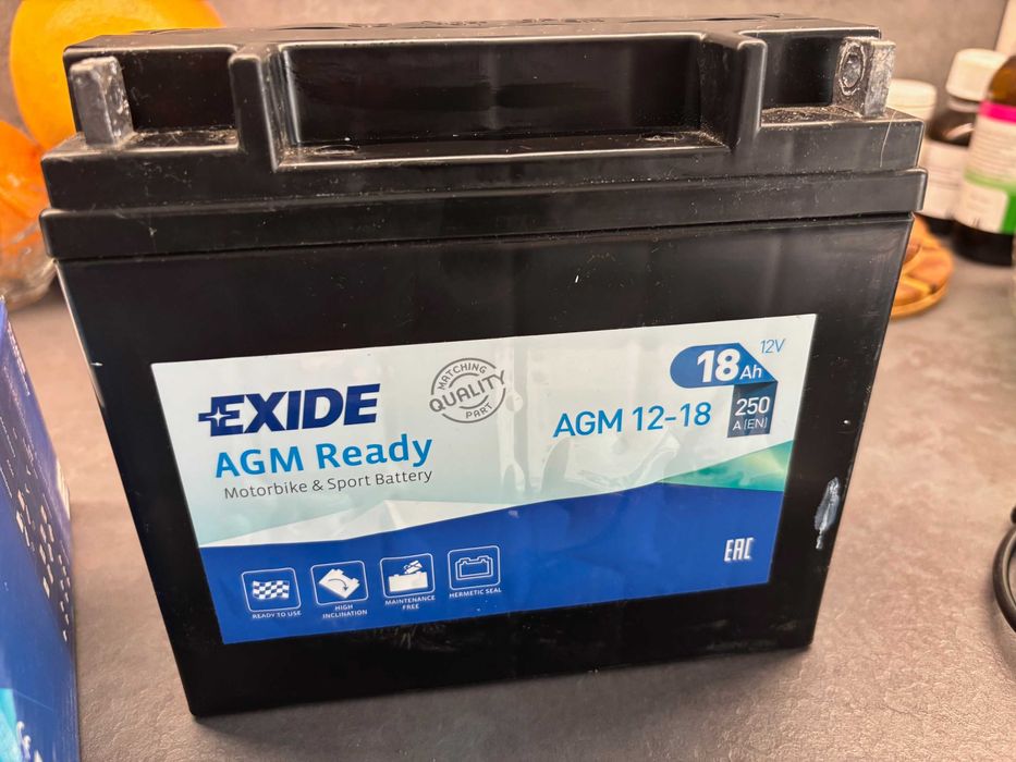 Akumulator żelowy EXIDE 12V, 18Ah, 250EN, żywotność 100%