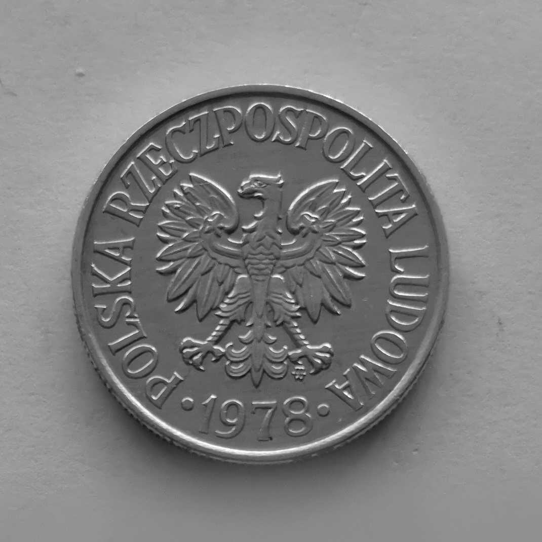 Moneta PRL 50 groszy 1978r.Al.Stan menniczy.