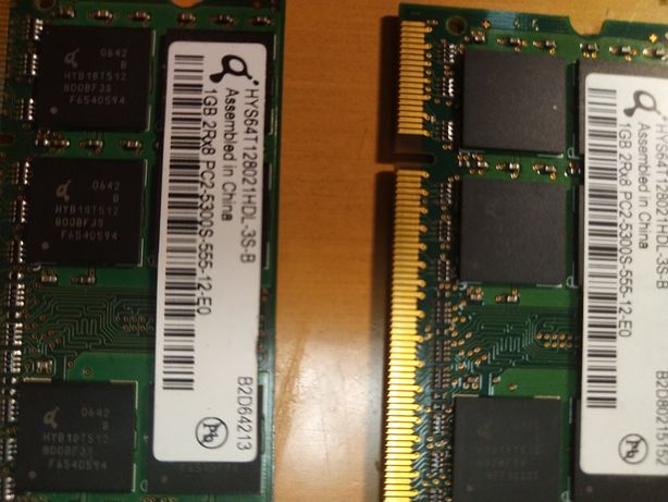 Memória DDR3 2x2Gb e 2x1Gb