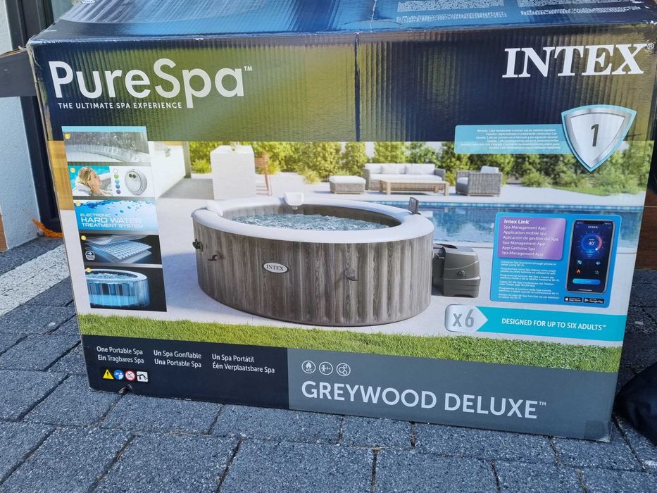 jacuzzi SPA ogrodowe Intex 28442 dmuchane Greywood DELUXE 216cm 6 osób