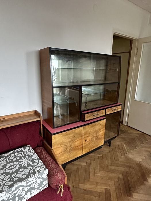 Zestaw mebli PRL vintage z Kalwarii Zebrzydowskiej art deco