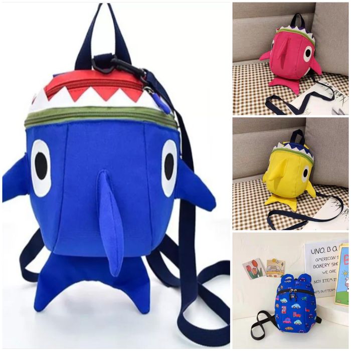 Дошкільний рюкзак Baby Shark дитячий з повідком для батьків
