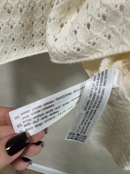 светр ажурний zara